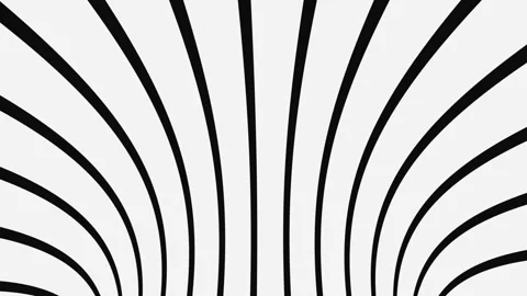 Black and white psychedelic optical illusion. Abstract hypnotic background. Stock Footage 120809126
