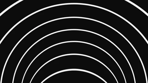 Black and white psychedelic optical illusion. Hypnotic animated background. Stock Footage 121713406