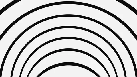 Black and white psychedelic optical illusion. Abstract hypnotic background. Video stock 122262664