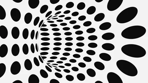 Black and white psychedelic optical illu... | Stock Video | Pond5