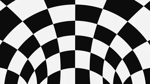 Black and white psychedelic optical illusion. Abstract hypnotic background. Video stock 122766960
