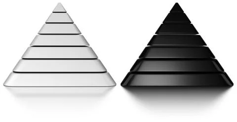 Black and white pyramids イラスト素材