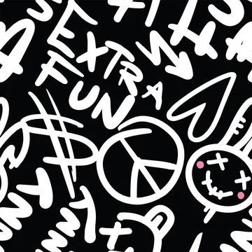 Black and white rabbit Illustrazione stock