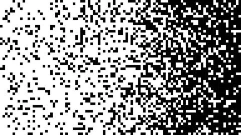 Black and White Random Pixels Pattern. Shuffled pixels texture background. Cl Stock Illustration