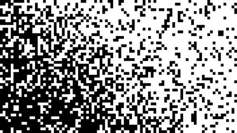 Black and White Random Pixels Pattern. Shuffled pixels texture background. Cl Stock Illustration