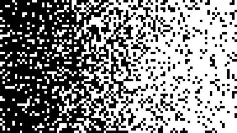 Black and White Random Pixels Pattern. Shuffled pixels texture background. Cl Stock Illustration