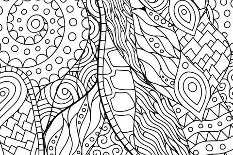 Black and white rectangle coloring book page Stock Illustration