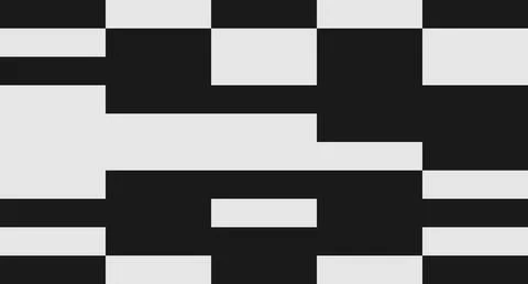 Black and White Rectangular Abstract Pattern Stock Illustration