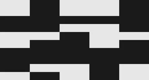Black and White Rectangular Abstract Pattern Stock Illustration