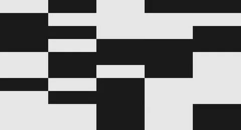 Black and White Rectangular Abstract Pattern Stock Illustration