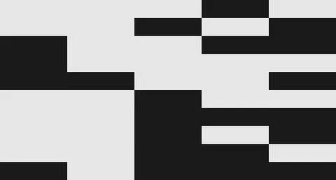Black and White Rectangular Abstract Pattern Stock Illustration