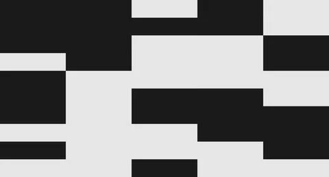 Black and White Rectangular Abstract Pattern Stock Illustration