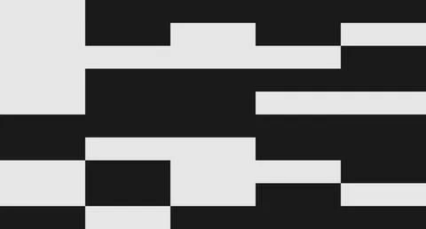 Black and White Rectangular Abstract Pattern Stock Illustration