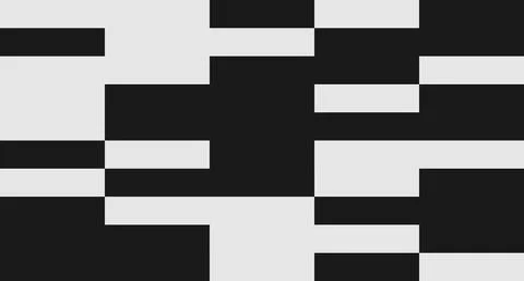 Black and White Rectangular Abstract Pattern Stock Illustration