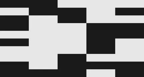 Black and White Rectangular Abstract Pattern Stock Illustration