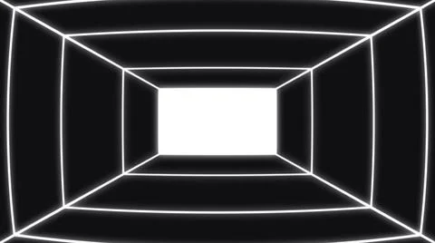 Black And White Rectangular Square Zoom Background Stock Illustration