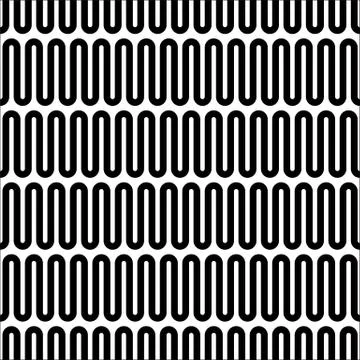 Black and white repeat design for decor Stock Illustration