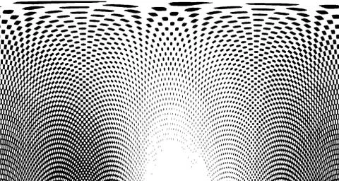 Black and white retro comic pop art background with halftone dots design, vec Stock Illustration