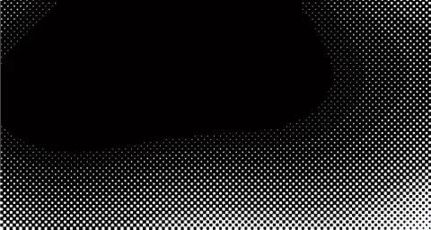 Black and white retro comic pop art background with halftone dots design, vec Stock Illustration