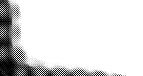 Black and white retro comic pop art background with halftone dots design, vec Illustrazione stock
