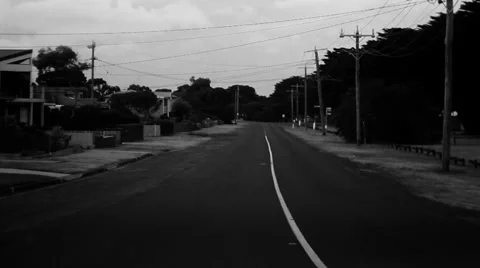 Black and white road timelapse Stock Footage 34641973