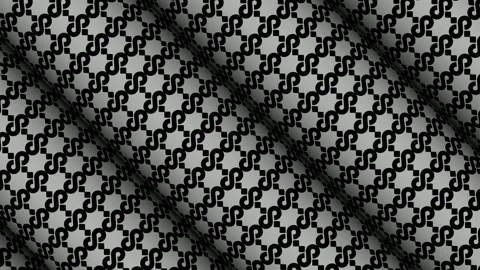 Black and White Rolls, Unique Design, Background, Figure, Shape, Exclusive Stock Footage 304114679