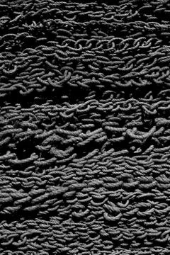 Black and White Rope Stack Stock Photos