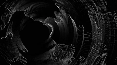 Black and white rotating abstract texture 스톡 동영상 218605866