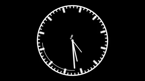 Black and White Rotating Icon Orbit Seamless Loop Stock Footage 342678241