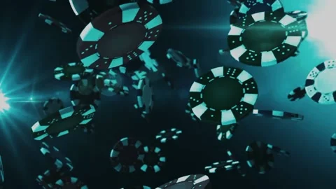 Black And White Round Particles Animation  Stock Footage 232955531