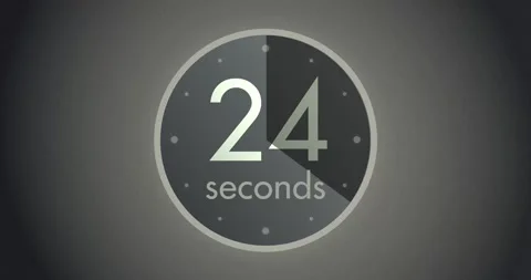 Black and White Round Timer Animation. Stock Footage 220438215