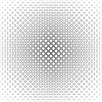 Black and white rounded square pattern Stock Illustration