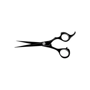 Black and White Scissors. Vector illustration. Stock Illustration