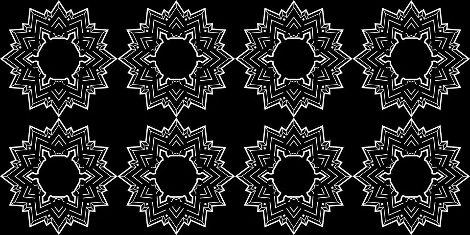 Black And White Seamless Abstract Pattern Vector Illustration Stock Illustration