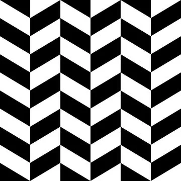 Black And White Seamless Chevron Pattern Vector Stock Illustration