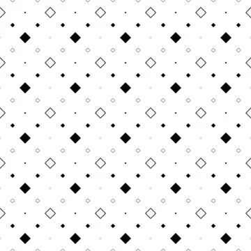 Black and white seamless diagonal square pattern background Stock Illustration