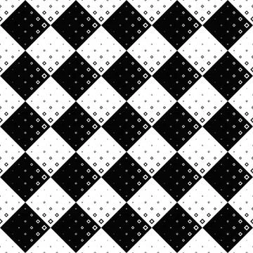 Black and white seamless diagonal square pattern background 스톡 일러스트