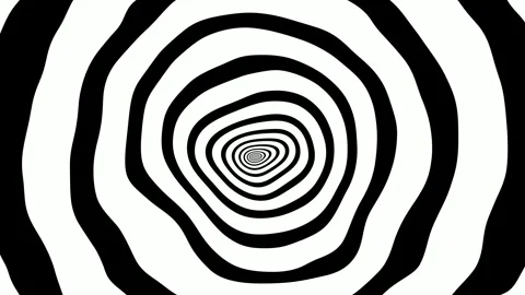 Black and white seamless looping tunnel animation background Vidéo 296684271