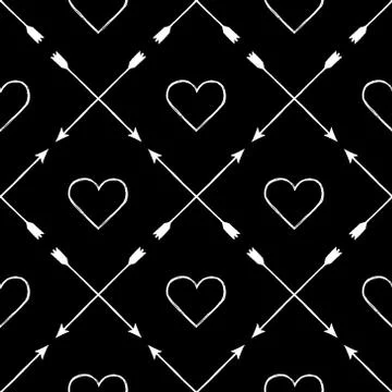 Black and white seamless pattern Illustrazione stock