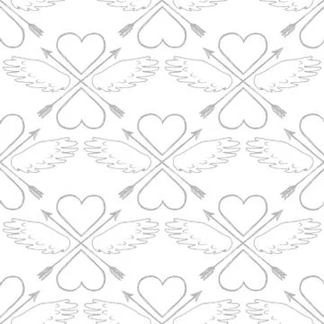 Black and white seamless pattern Stock Illustration