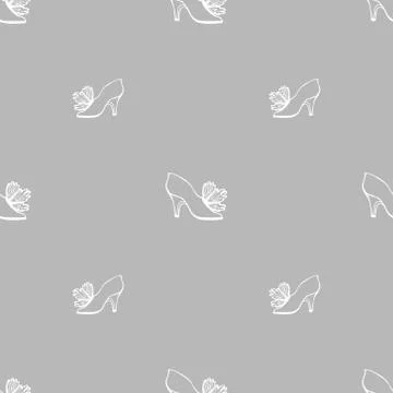 Black and white seamless pattern Stock Illustration