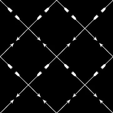 Black and white seamless pattern Stock Illustration