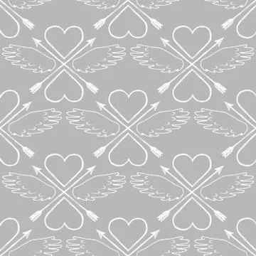 Black and white seamless pattern Stock Illustration