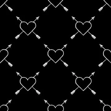 Black and white seamless pattern Stock Illustration