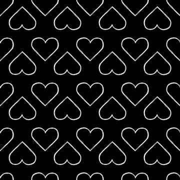 Black and white seamless pattern Stock Illustration