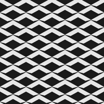 Black and white seamless pattern with scales in art deco style Stock Illustration