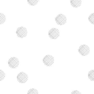 Black and white seamless pattern with textured dots Stock Illustration