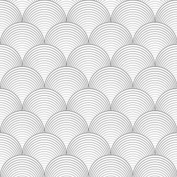 Black and white seamless pattern. Illustrazione stock