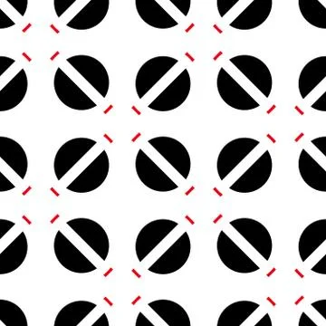 Black and white seamless pattern Pills vector icon. Medical and HealthCare Sy Stock Illustration