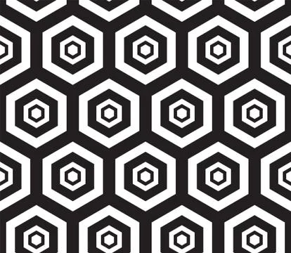 Black and White. Seamless Pattern. Abstract Psychedelic Art Background. Vecto Illustrazione stock
